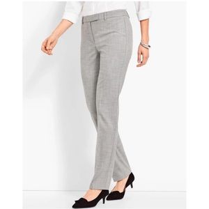 Talbots Classic Slim Pants 10P petite charcoal gray dress career office work
